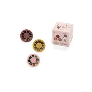 BOITE 3 DISQUES POUR LAMPE A HISTOIRES - APRES LA PLUIE - MOULIN ROTY