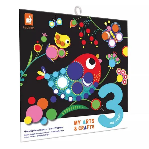 POCHETTE GOMMETTES RONDES - JANOD 3 ANS