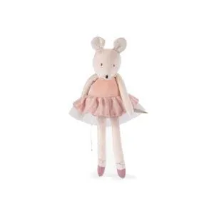 PELUCHE PETITE SOURIS ROSE - LA PETITE ECOLE DE DANSE - MOULIN ROTY