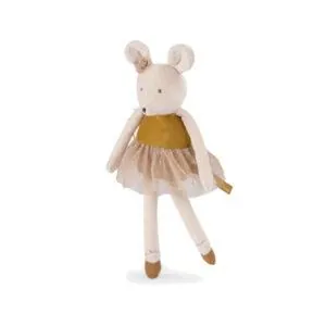 PELUCHE PETITE SOURIS OR - LA PETITE ECOLE DE DANSE - MOULIN ROTY
