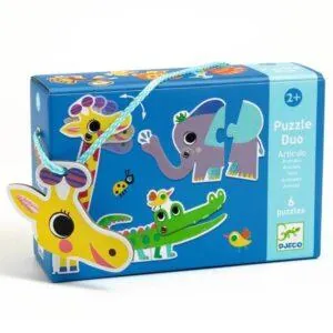 PUZZLE DJECO DUO ARTICULO : ANIMAUX - 2 PIECES