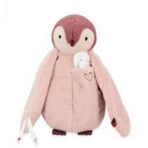 PELUCHE A BISOUS MANCHOT ROSE - KALOO