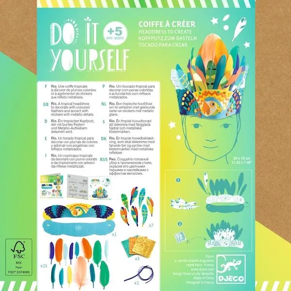 COFFRET DIY COIFFE A CREER RIO - DJECO – Image 5
