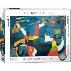 PUZZLE EUROGRAPHICS - BEAUX ARTS - J. MIRO : HIRONDELLE AMOUR - 1000 PIECES