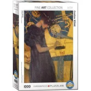 PUZZLE EUROGRAPHICS - BEAUX ARTS - G.KLIMT : LA MUSIQUE - 1000 PIECES