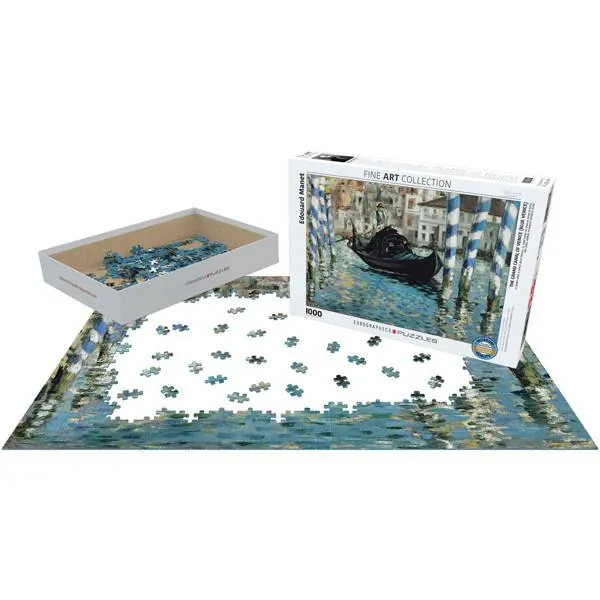 PUZZLE EUROGRAPHICS - BEAUX ARTS - E. MANET : LE GRAND CANAL DE VENISE - 1000 PIECES – Image 2