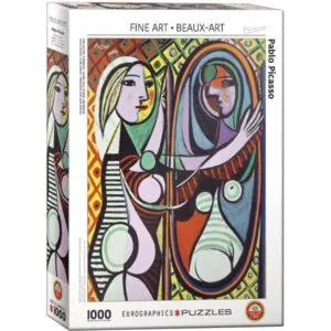 PUZZLE EUROGRAPHICS - BEAUX ARTS - P. PICASSO : JEUNE FILLE DEVANT UN MIROIR - 1000 PIECES