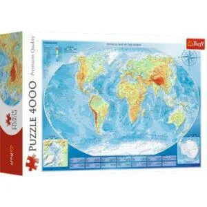 PUZZLE TREFL : GRANDE CARTE DU MONDE - 4000 PIECES