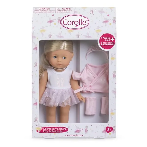 COFFRET POUPEE MINI COROLLINE ROSY BALLERINE - COROLLE