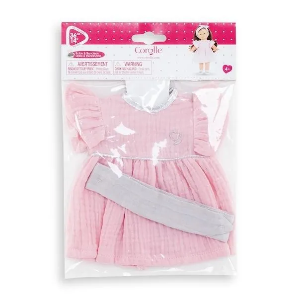 ROBE ET BANDEAU POUPEE 36 CM - COROLLE