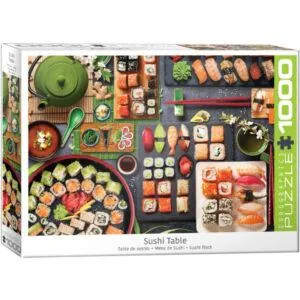 PUZZLE EUROGRAPHICS : TABLE DE SUSHIS - 1000 PIECES