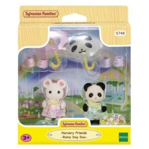 DUO DES BEBES EN HABITS DE PLUIE - SYLVANIAN FAMILIES