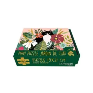 MINI PUZZLE CARTES D'ART : CHAT ARTY - 100 PIECES