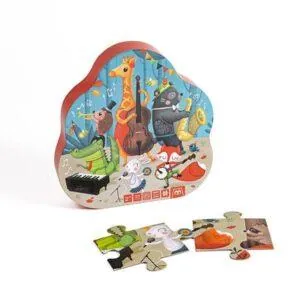 PUZZLE TEXTURES EUREKAKIDS : JAZZ ANIMALIER - 20 PIECES