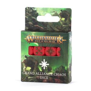 WARHAMMER - AGE OF SIGMAR - GRAND ALLIANCE CHAOS - DICE SET