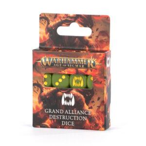 WARHAMMER - AGE OF SIGMAR - GRAND ALLIANCE DESTRUCTION - DICE SET