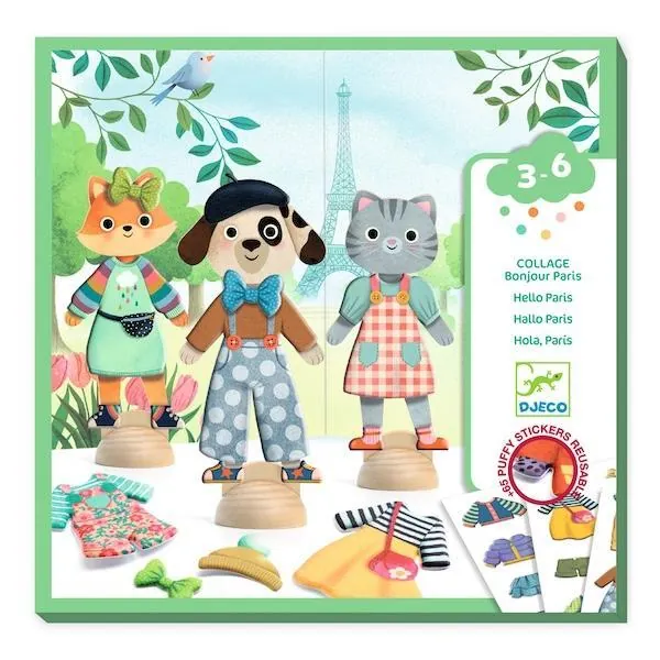 COLLAGE BONJOUR PARIS - DJECO
