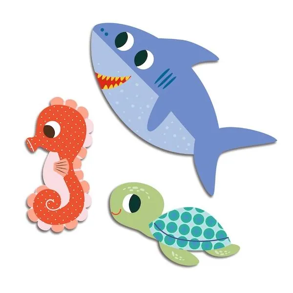 GOMMETTES STICKERS - ANIMAUX DE LA MER - DJECO – Image 2