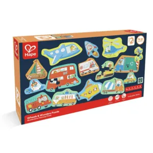 PUZZLE EVOLUTIFS HAPE : LES MOYENS DE TRANSPORT - 2/3/4/5/6 PIECES