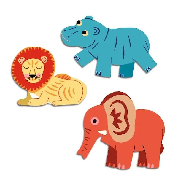 GOMMETTES STICKERS - ANIMAUX DE LA SAVANE - DJECO – Image 2