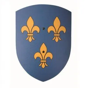 BOUCLIER FLEUR DE LYS COURBE - VAH