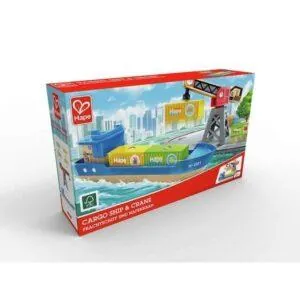 COFFRET BATEAU CARGO ET GRUE - HAPE