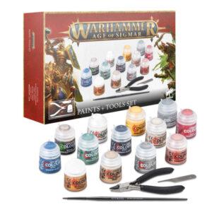 WARHAMMER - AGE OF SIGMAR - PAINTS + TOOLS SET EDITION 2024