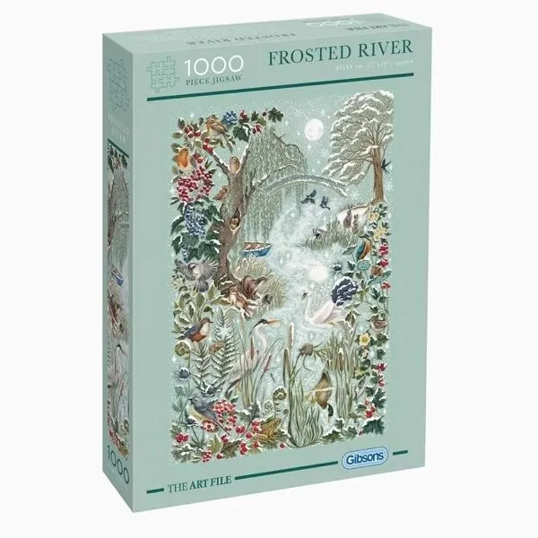 PUZZLE GIBSONS - THE ART FILE : FROSTED RIVER - 1000 PIECES