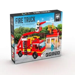 COFFRET BLOCS CONSTRUCTION - CAMION DE POMPIERS 328 PIECES - EUREKAKIDS