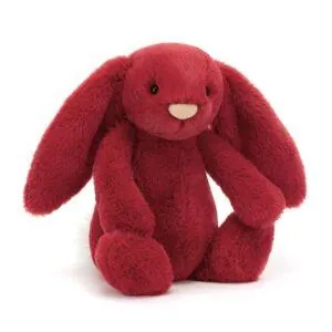 PELUCHE LAPIN LUXE SCARLETT ROUGE ORIGINAL - JELLYCAT