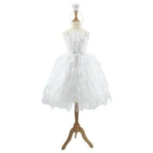 DEGUISEMENT ROBE LAC DES CYGNES BLANCHE 5/7 ANS - LABAY