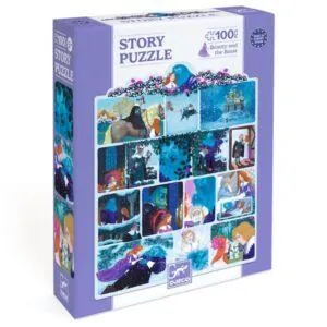 STORY PUZZLE DJECO : LA BELLE ET LA BETE - 100 PIECES