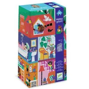 PUZZLE GEANT DJECO : LA MAISON DES PETITS COPAINS - 36 PIECES