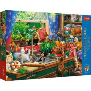 PUZZLE TREFL TEA TIME : CHATONS QUI FONT DES TROUBLES - 1000 PIECES