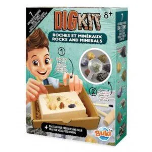 DIG KIT - ROCHES ET MINERAUX - BUKI