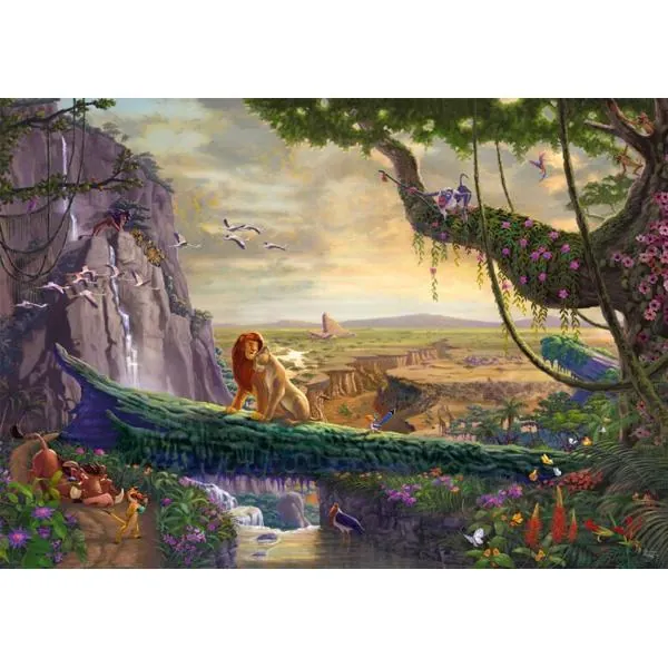 PUZZLE SCHMIDT DISNEY - T. KINKADE : LE ROI LION RETURN TO PRIDE ROCK - 6000 PIECES – Image 2