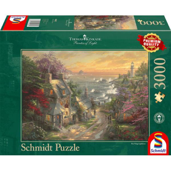 PUZZLE SCHMIDT - T. KINKADE : HAMEAU DU PHARE - 3000 PIECES