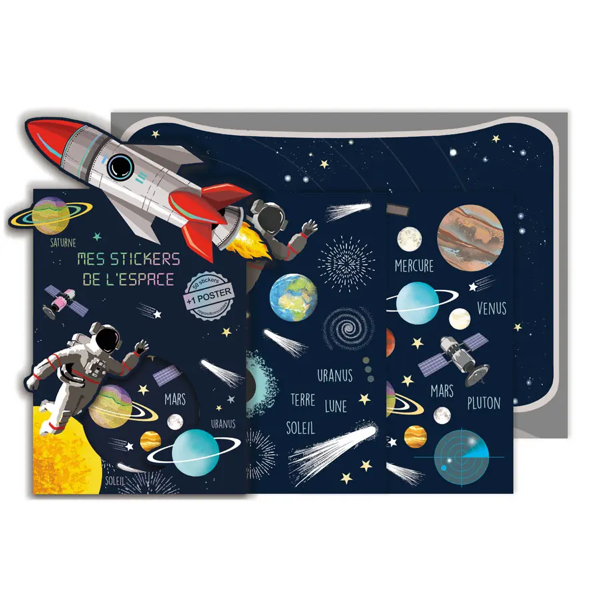 JEU STICKERS ET POSTER COSMOS - CARTES D'ART – Image 2