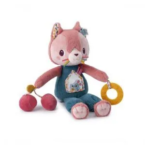 PELUCHE MULTI ACTIVITES JEANNE LE CHAT - LILLIPUTIENS