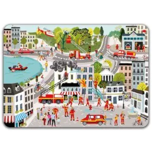 SET DE TABLE POMPIERS - CARTES D'ART
