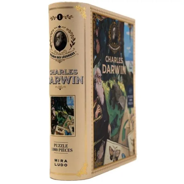 PUZZLE MIRALUDO - LA GALERIE DES LEGENDES : CHARLES DARWIN - 1000 PIECES – Image 2