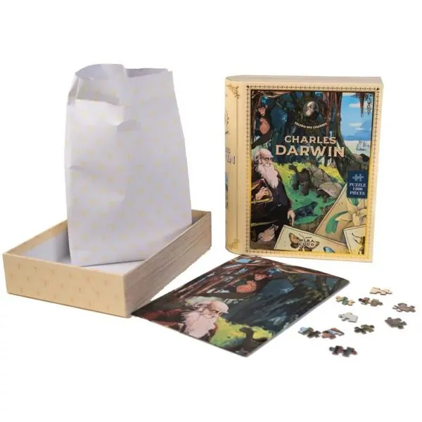 PUZZLE MIRALUDO - LA GALERIE DES LEGENDES : CHARLES DARWIN - 1000 PIECES – Image 3
