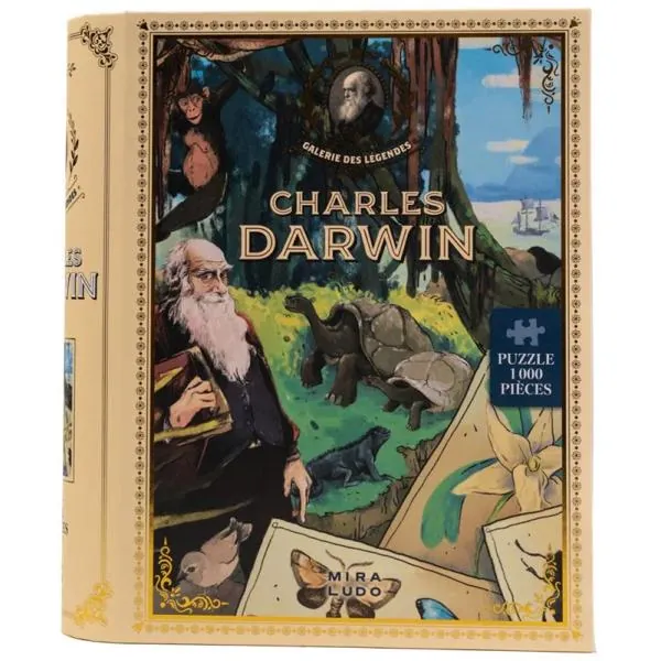 PUZZLE MIRALUDO - LA GALERIE DES LEGENDES : CHARLES DARWIN - 1000 PIECES