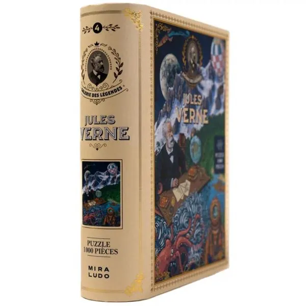PUZZLE MIRALUDO - LA GALERIE DES LEGENDES : JULES VERNE - 1000 PIECES – Image 2