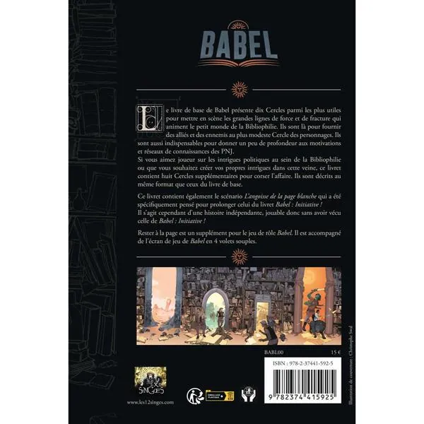 BABEL - RESTER À LA PAGE (ÉCRAN)