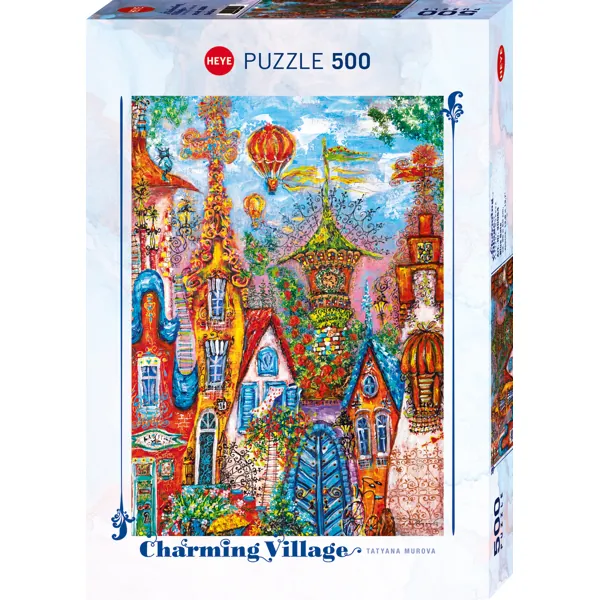 PUZZLE HEYE CHARMING VILLAGE - T. MUROVA : PORTE BLEUE - 500 PIECES