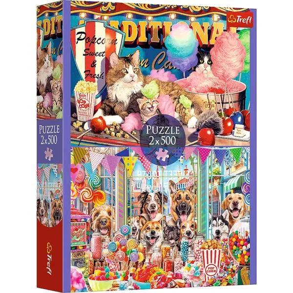 PUZZLE TREFL : LES AMIS ANIMAUX - 2X500 PIECES