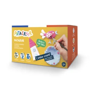 PACK MON ATELIER CREATIF EN PATE A MODELER AUTODURCISSANTE - PATACREER