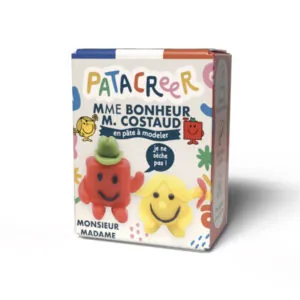 KIT A FABRIQUER MME BONHEUR ET M COSTAUD EN PATE A MODELER - PATACREER
