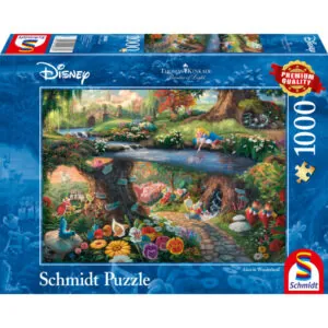 PUZZLE SCHMIDT DISNEY - T. KINKADE : ALICE AU PAYS DES MERVEILLES - 1000 PIECES